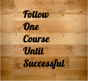 Follow One Course Until Successful